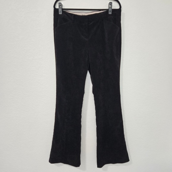 Norma Kamali Pants - Norma Kamali Corduroy Pants Black Career Office Business Casual Size 12